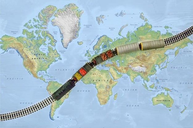 A graphical representation of the Belt and Road Initiative, highlighting the infrastructure projects, trade routes, and participating countries.