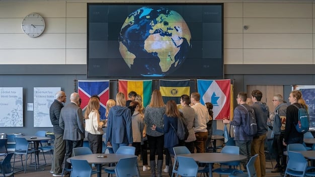 A photograph of a NATO summit, showing leaders of member states engaged in discussions. The atmosphere appears serious, but collaborative. Flags of NATO countries are visible in the background.
