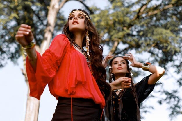 American students in traditional clothing learning to dance in India, highlighting the immersive nature of cultural exchange programs.