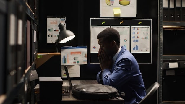 A network security analyst at a workstation, monitoring a dashboard displaying real-time cyber threat data and indicators of potential state-sponsored attacks.